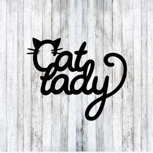 Cat Lady - Cat Mom - Car Window Decal Sticker
